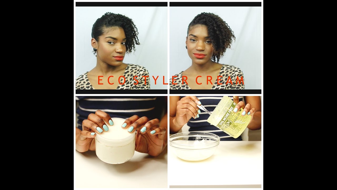 How To: Turn Eco Styler Gel into A Moisturizing Hair Cream w/ Coconut Oil + Two Stand Twist Out Demo