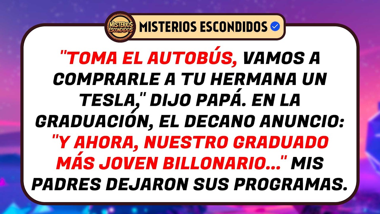Mis Padres Me Hicieron Tomar El Autobús A Mi Graduación Mientras Compraban Un Tesla A Mi Hermana