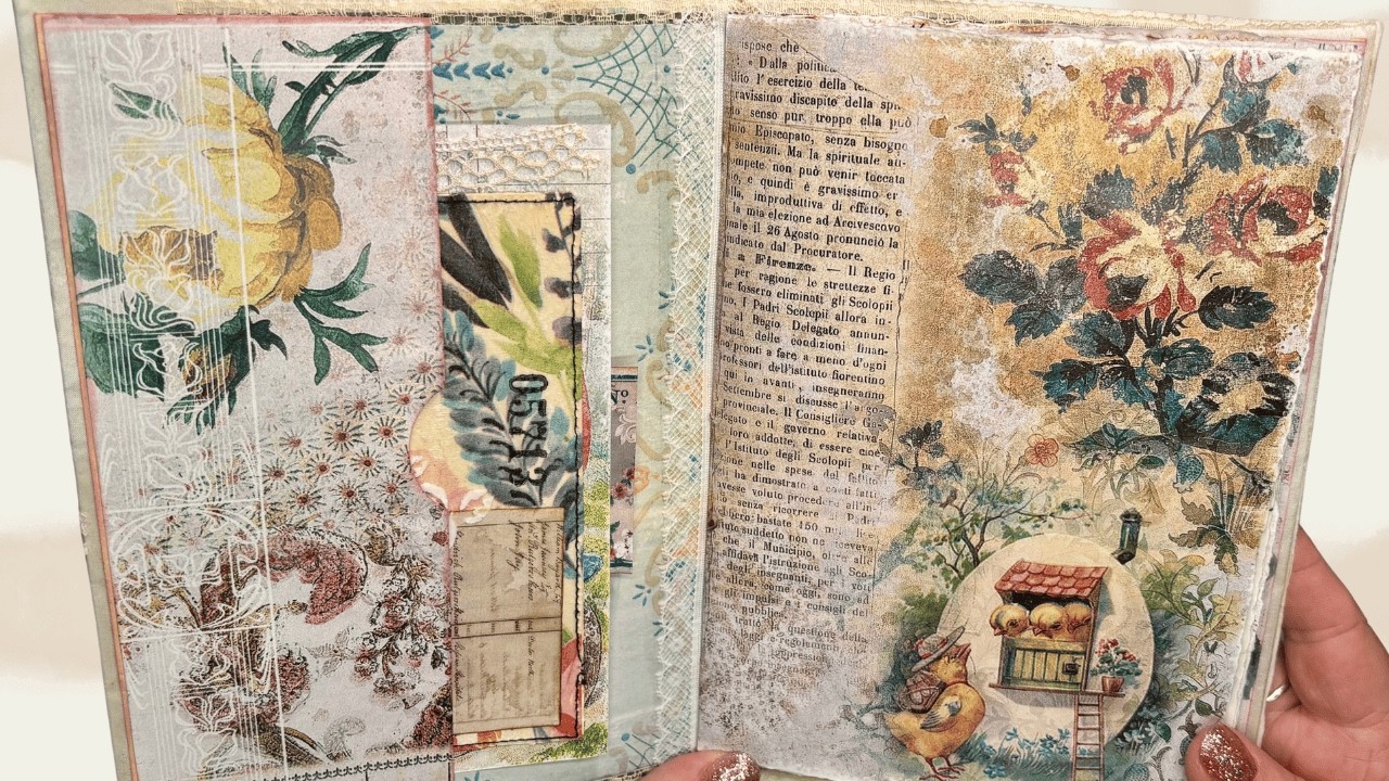 Exquisite Easter journal final touches | How to sew in the signature pages