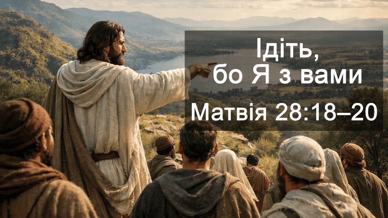 Ідіть, бо Я з вами☝️| Матвія 28:18–20 | Женя Золоторьов
