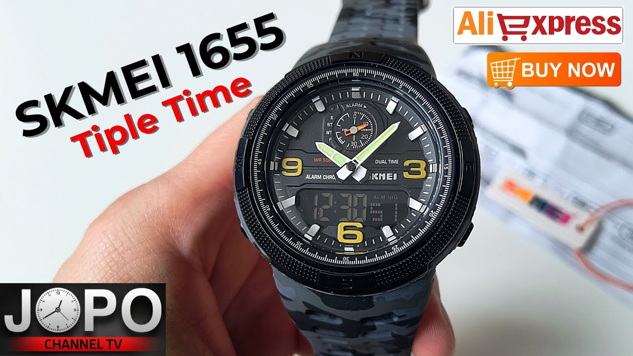 SKMEI 1655 Outdoor Electronic Sport Waterproof Watch│Skmei Watch Review│Subtitles