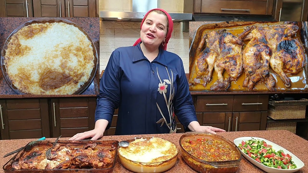 3 أكلات من غير بوتاجاز! فراخ مشوية بتتبيلة جديدة و رز معمر منخفض السعرات و خضار