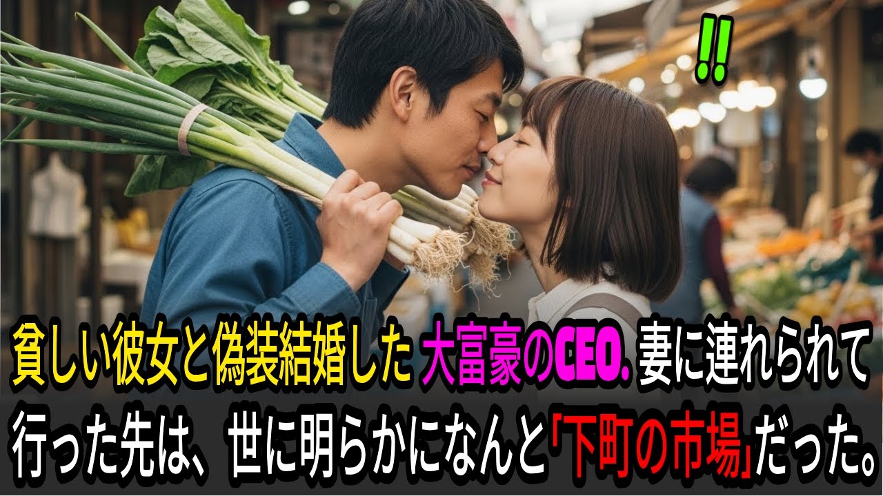 大富豪の会長が、祖父を騙すために、貧しい彼女と契約結婚をする。ところが――彼女に連れられて行った下町の市場で、金の価値と人生を学ぶことになるのだが……。｜実話｜感動する話｜オーディオブック