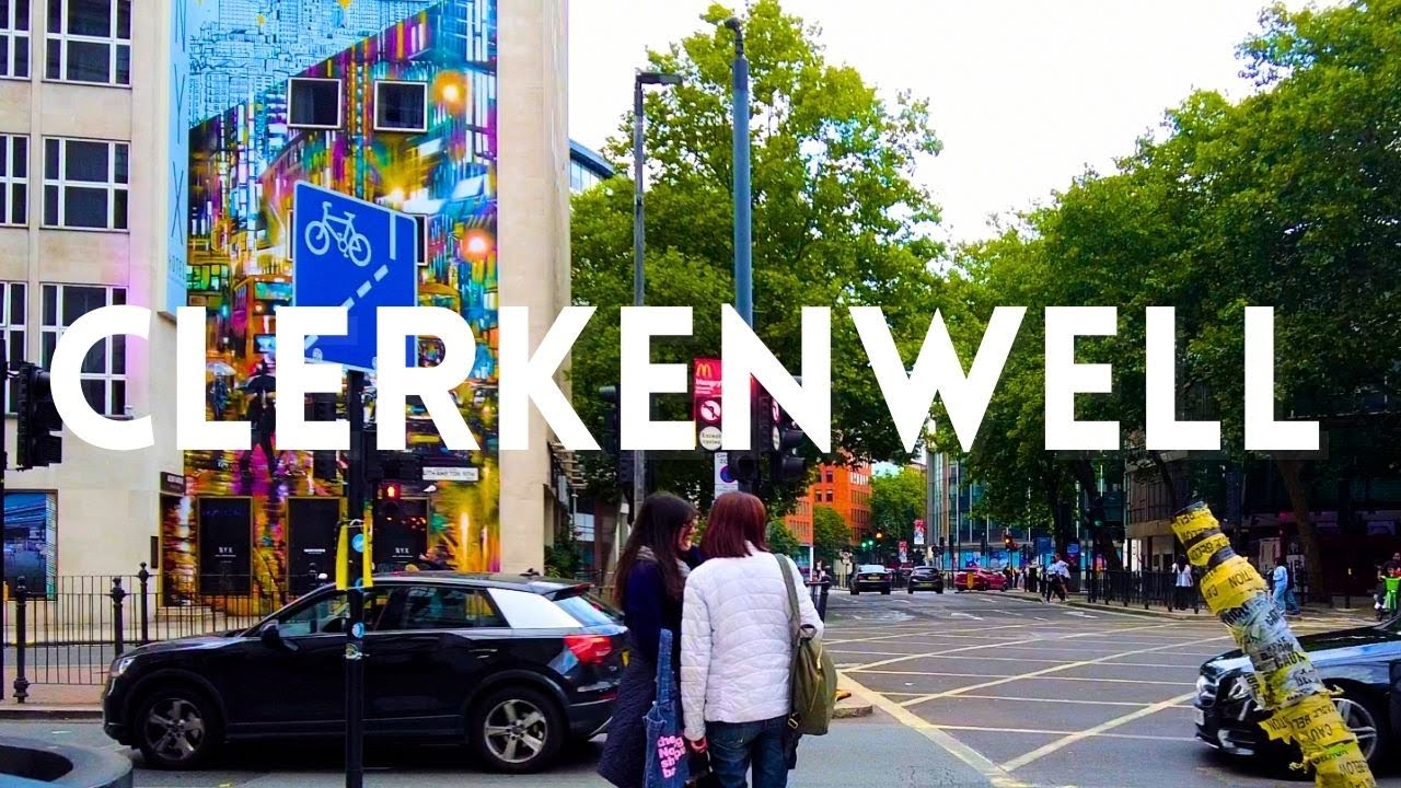 4K Walk Tour Around Clerkenwell - London UK
