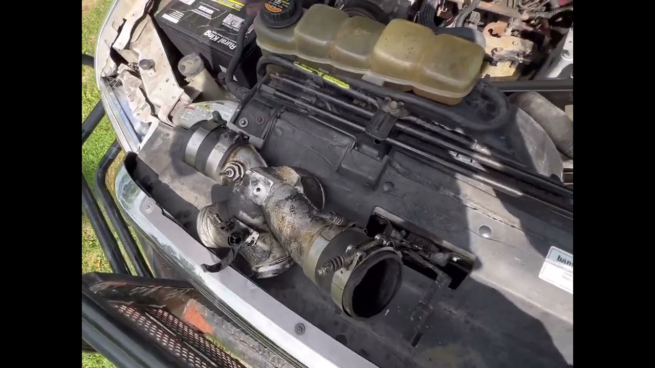 Снятие паука Powerstroke GSC 7.3 и замена чехла интеркулера