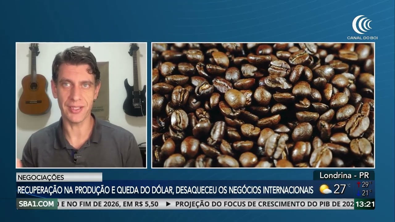 Recuperação na produção e queda do dólar desaqueceu negócios do café