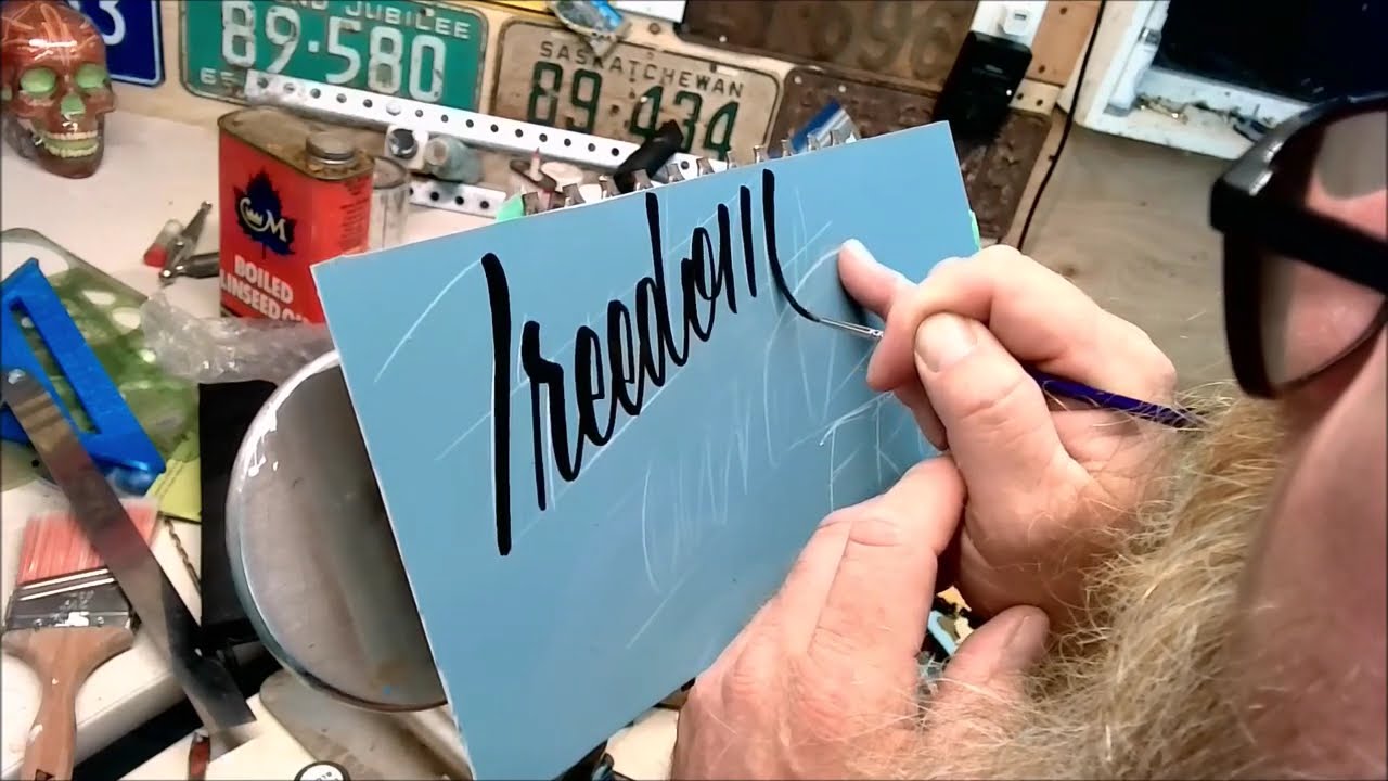 Script lettering tutorial.