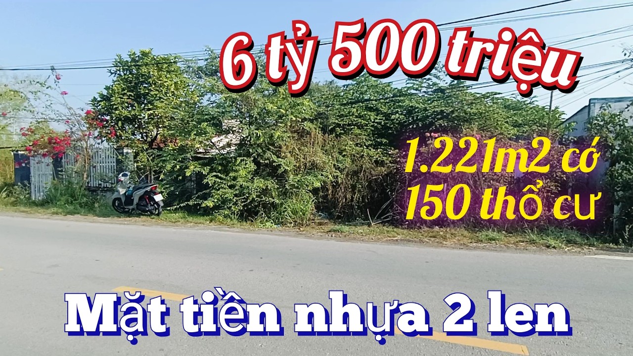 #11 Bán 1221m2 đất mặt tiền nhựa lớn gần thị trấn củ chi giá rẻ 6,5 tỷ Lh 0969360485
