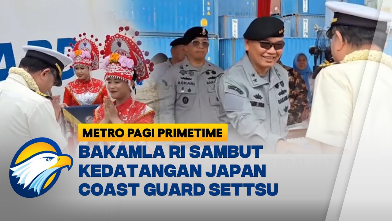 Bakamla RI Sambut Kedatangan Japan Coast Guard Settsu di Pelabuhan Tanjung Priok