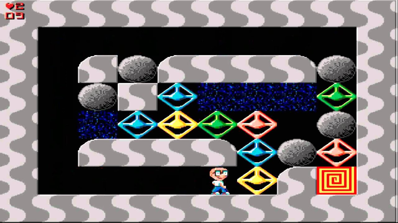 AMIGA GEORGE AND THE REPTON CLONE Victor Bell 1998 BOULDEDASH AMIGA AGA BOULDER DASH EMERALD WEB NET