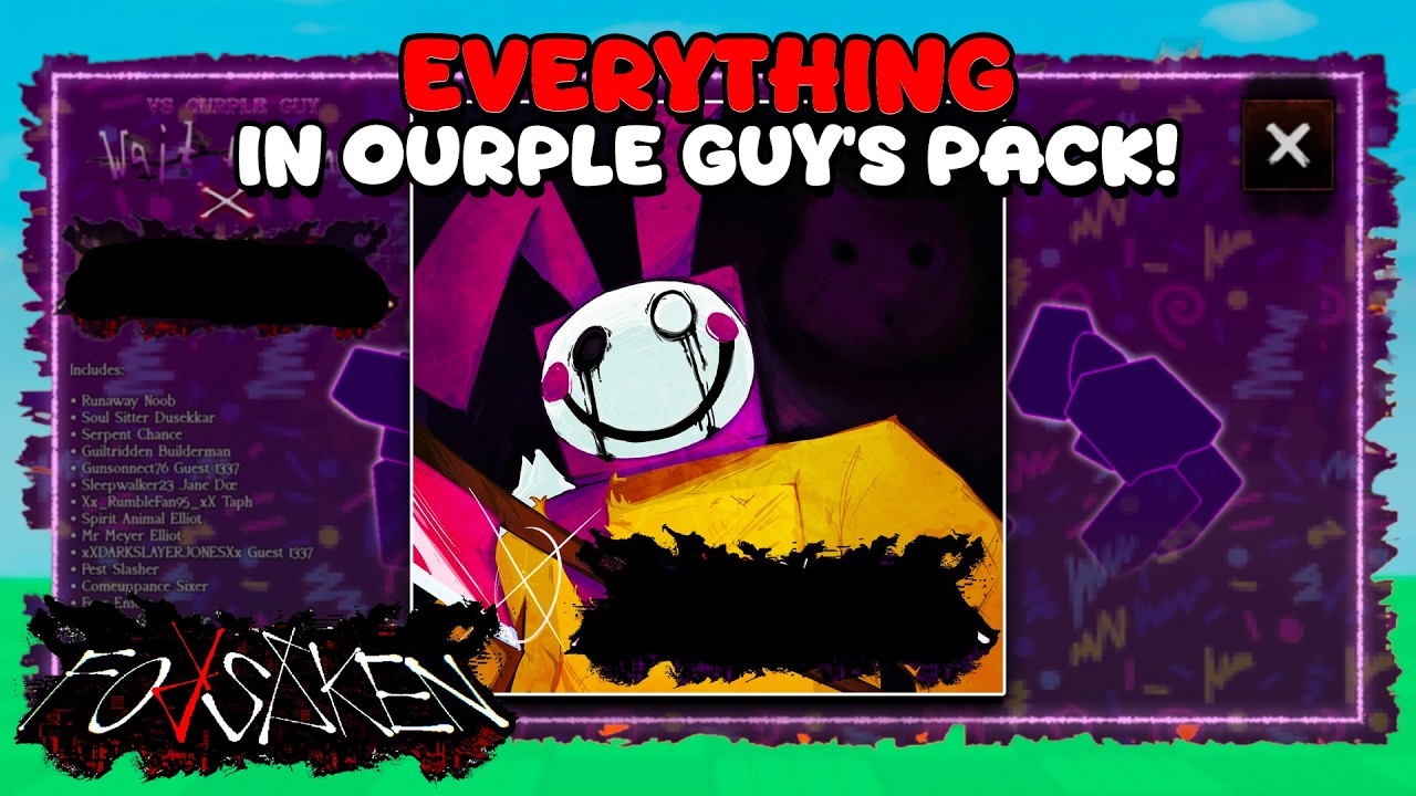 OURPLE GUY FULL PACK SHOWCASE (Roblox Forsaken)