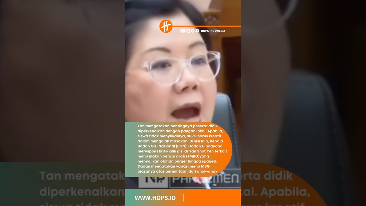 Ahli Gizi Dokter Tan Bongkar Kritik Pedas Menu MBG!