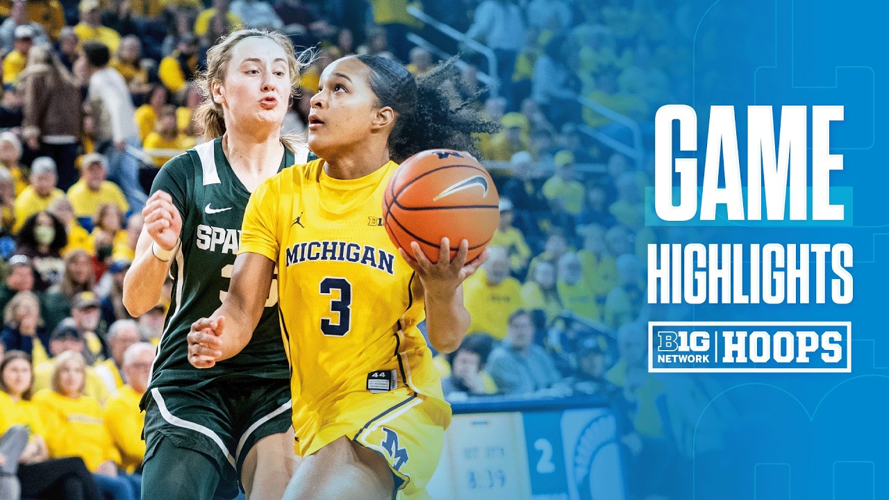 Michigan State vs. Michigan | HIGHLIGHTS | Big Ten Women's Basketball | 02/15/26