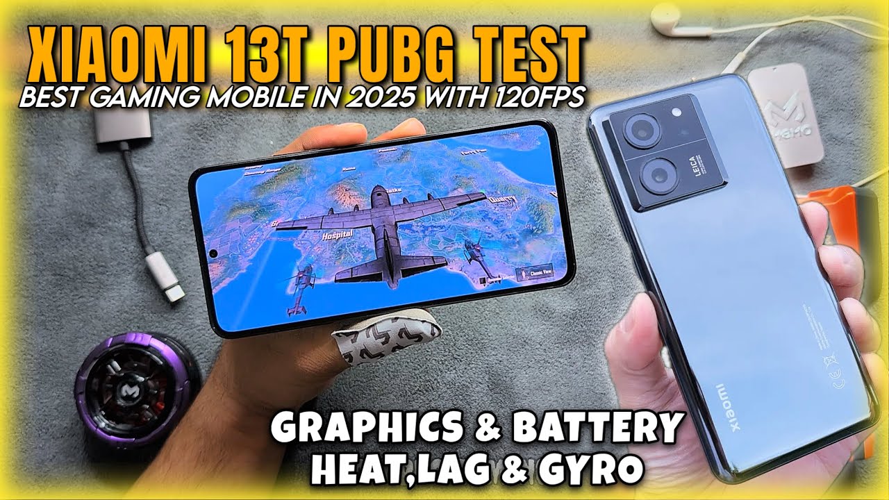 Xiaomi 13T PUBG Test in 2025 | Best Mobile For PUBG? | Price | 120fps | Battery | Heat & Lag