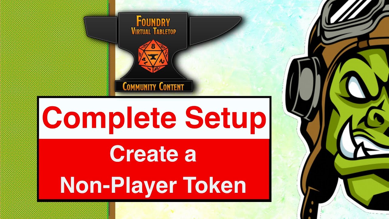 FoundryVTT: Setting up a Non-Player Token