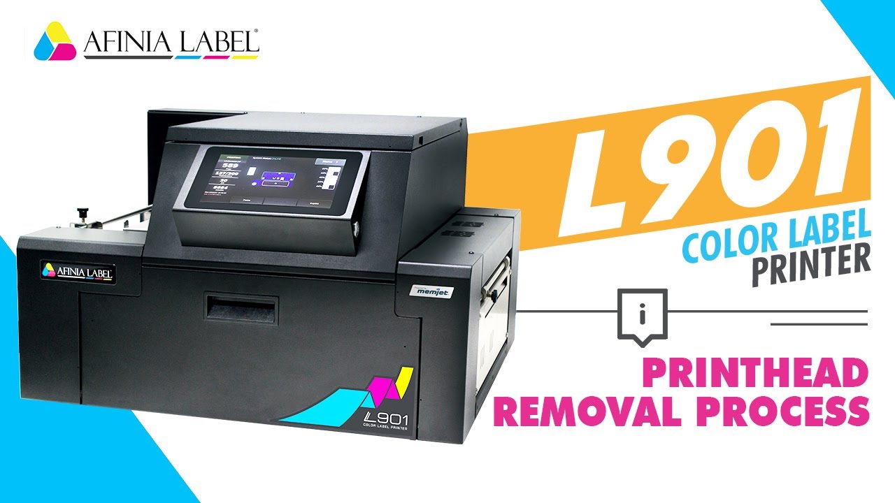 Printhead Removal and Replacement - L901 Label Printer from Afinia Label