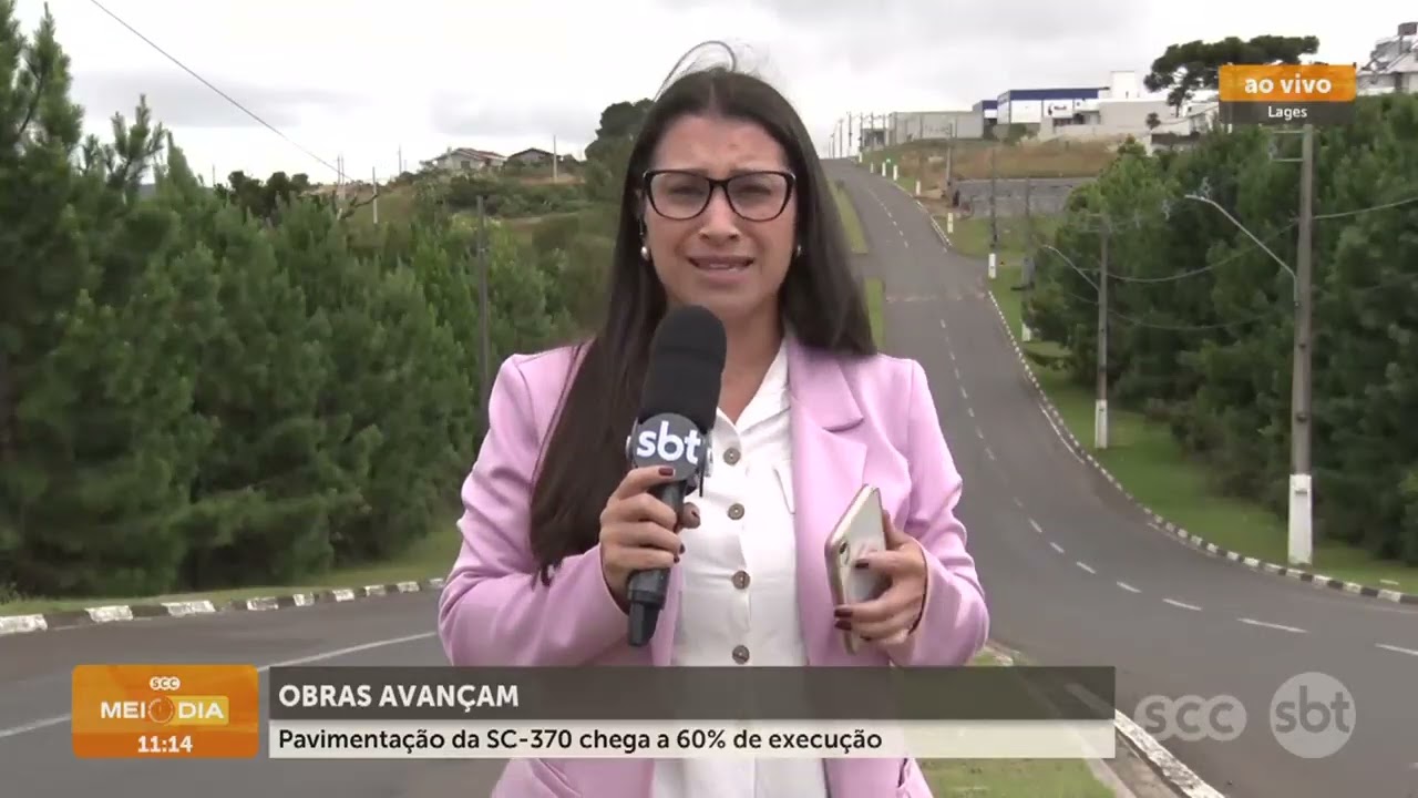 Obras na SC-370 no Corvo Branco chegam a 60% | Trânsito | SCC Meio-Dia