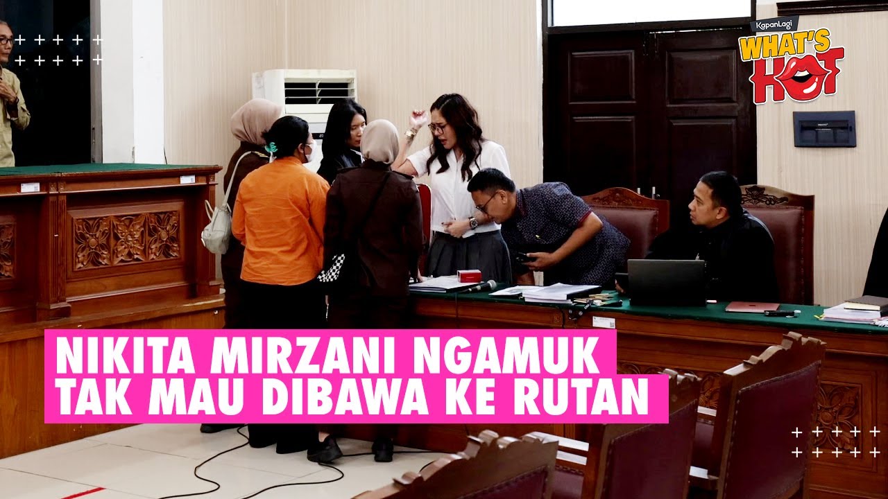 Detik-Detik Nikita Mirzani Ngamuk Di Ruang Sidang, Minta Rekaman dr. Reza Gladys Diputar #nikmir