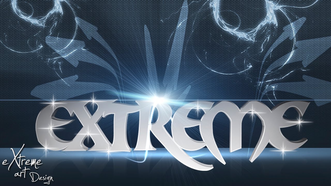 Tutorial Photoshop -  Texto Aluminio