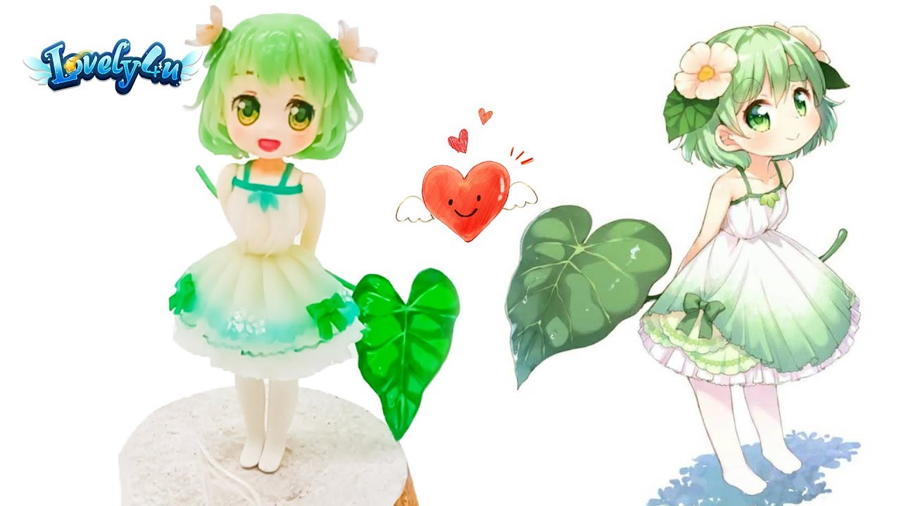 107】Making Doll with cold porcelain【Clay Tutorial/Anime Figure/ DIY/Lovely4u】