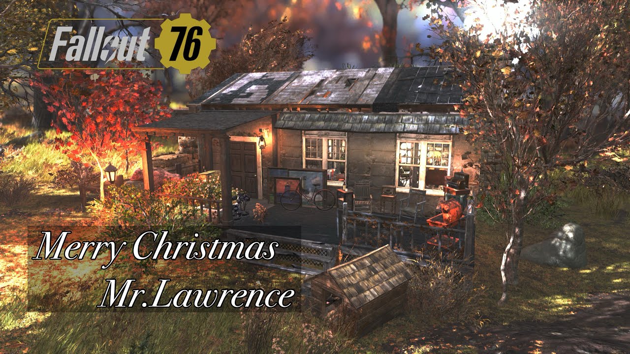 🟢Fallout 76 camp   Merry  Christmas  Mr. Lawrence