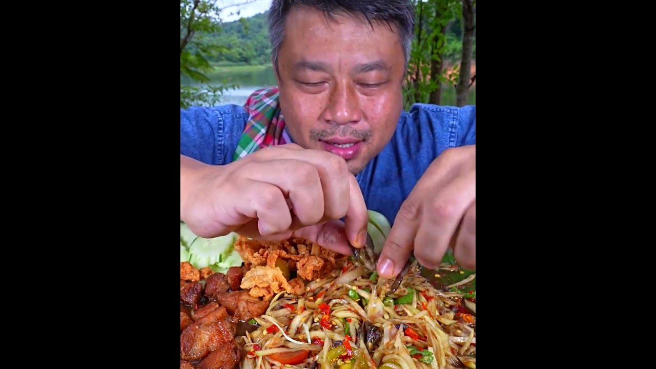 Spicy Pig masala curry with rice green vegetable masala fry @chacha chini show spicy food