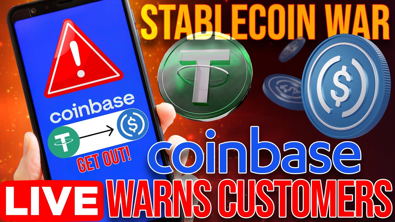 Coinbase Warns Users To Swap Tether for USDC | Stablecoin Wars