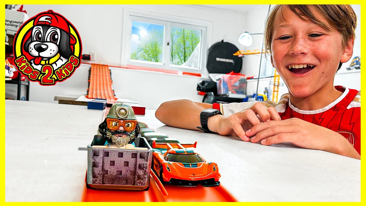 Hot Wheels Supercars VS All Stars RACING - WHO'S THE FASTEST? - Minecraft, Mario Kart, & MORE!
