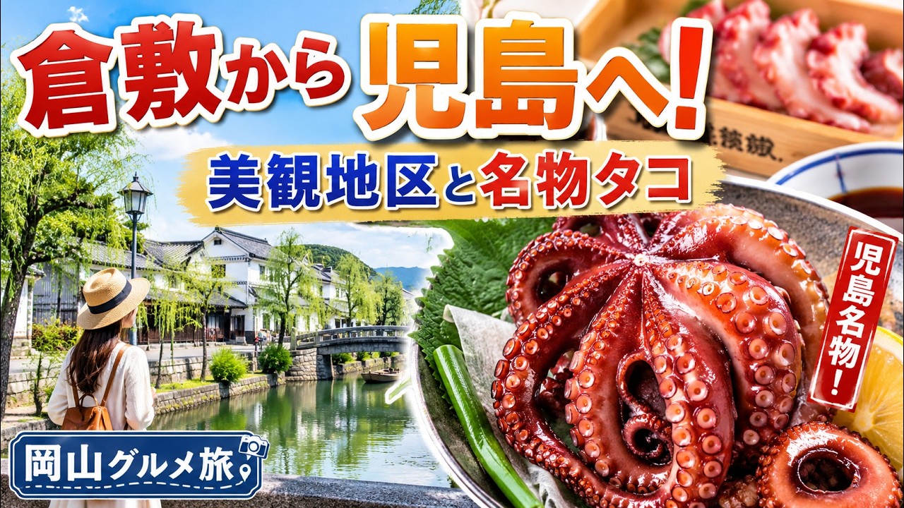 【岡山県】倉敷駅周辺グルメ！名店や美観地区、児島でタコを堪能！