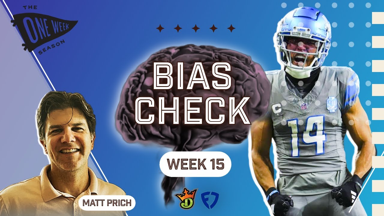 NFL DFS Week 15 Bias Check | Matt Prich