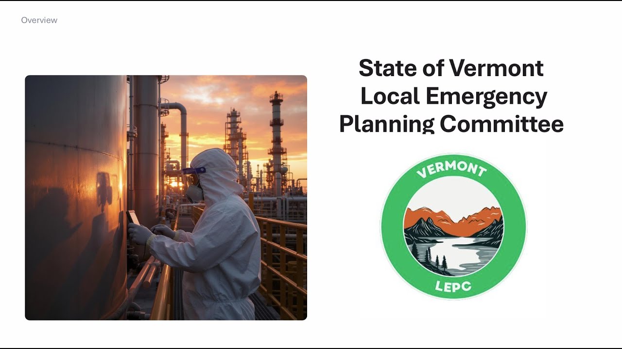 Update - Vermont Statewide LEPC