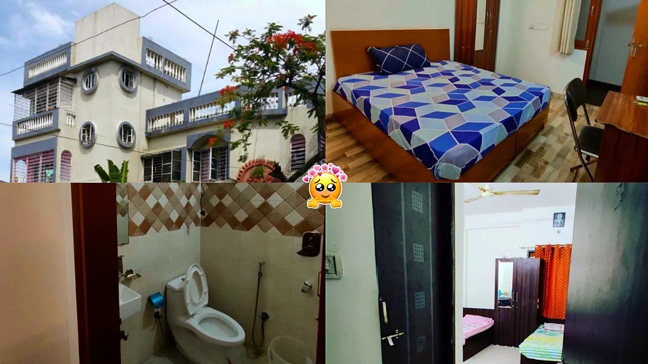 My PG Room Tour In Salt Lake 😍| Monthly Rent + Foods 🙌 | Contact No.💕| Address 💗| Lovely Paro Vlogs