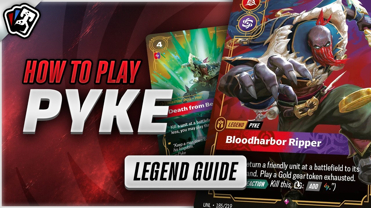 Как играть за PYKE | Руководство по колоде и список карт для колоды Riftbound Legend в Unleashed