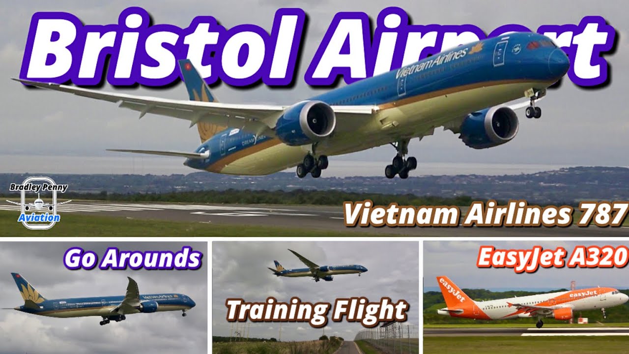VIETNAM AIRLINES at BRISTOL AIRPORT (BRS) - Boeing 787-10 DREAMLINER Sustainability TEST Flights 4K