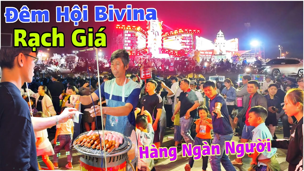 Rạch Giá - Hàng Ngàn Người Đến Quãng Trường Trần Quang Khải Tham Gia Ngày Hội Bia Bivina | Lâm Ái 68