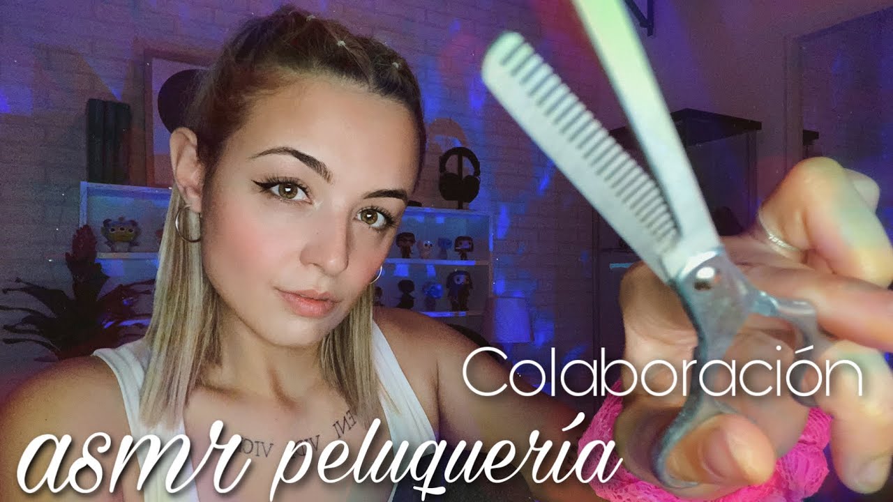 ASMR ROLEPLAY PELUQUERIA Y BARBERIA CON @Hanamelp  | ASMR roleplay en español