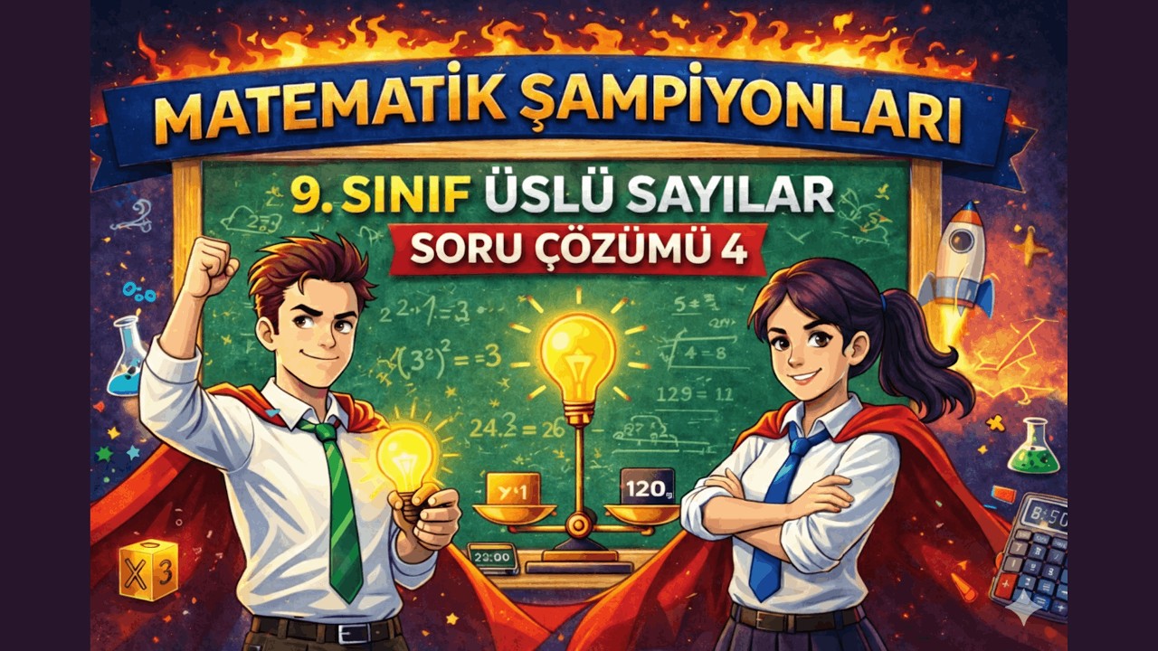 9. Sınıf Üslü Sayılar Soru Çözümü 4 | YKS Temel Matematik Kampı 🔥