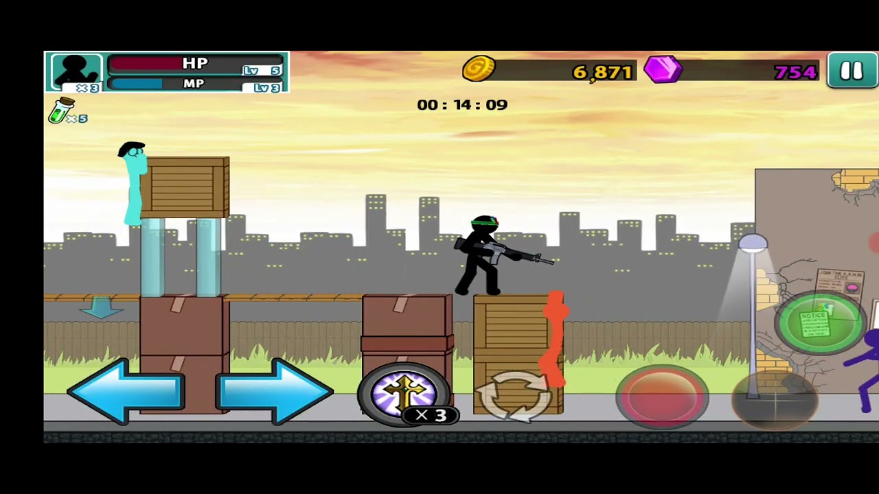 Jugando por primera vez anger of stik 5
