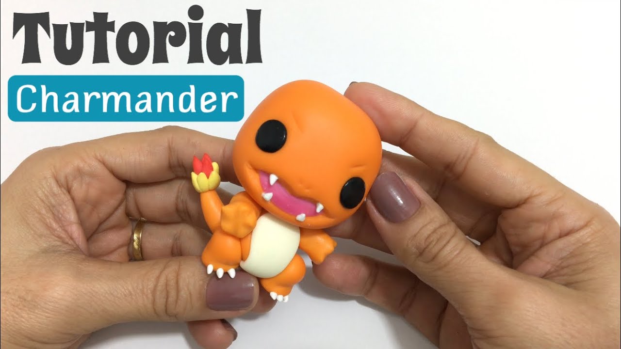 DIY: Charmander - Pokémon - Passo a Passo - Cold porcelain - Porcelain - Biscuit # luprestes