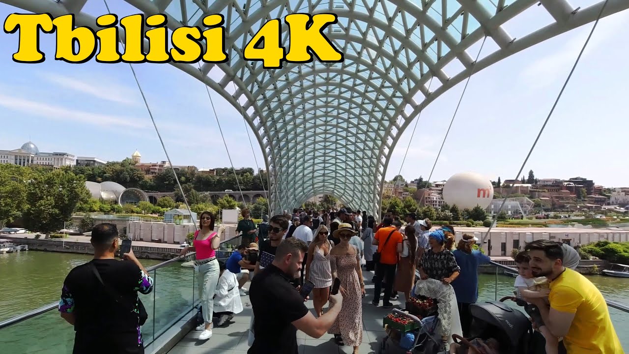 Tbilisi, Georgia Walking tour [4K]. Old Tbilisi.