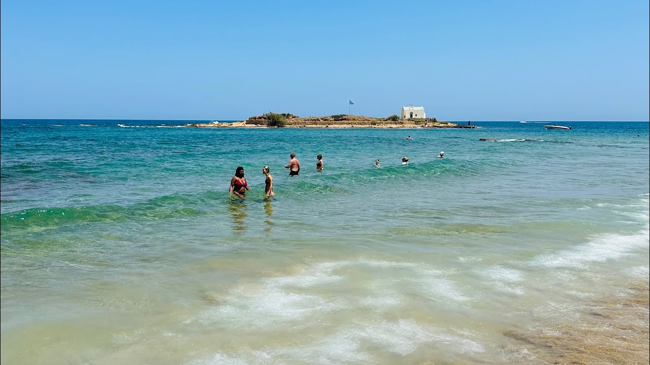 Пляж Малия, Ираклион, Крит. Критское море. Критская кухня.