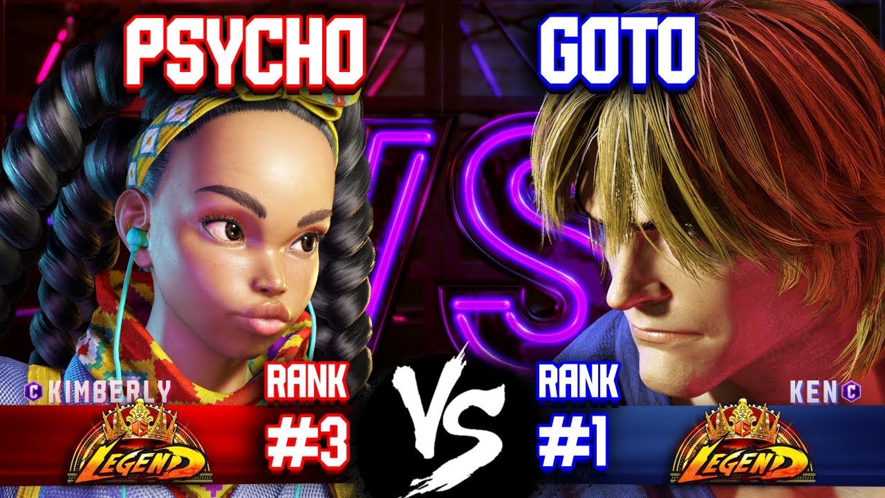 SF6 ▰ PSYCHO (#3 Rank Kimberly) vs GOTO (#1 Rank Ken) ▰ Street Fighter 6 Replays