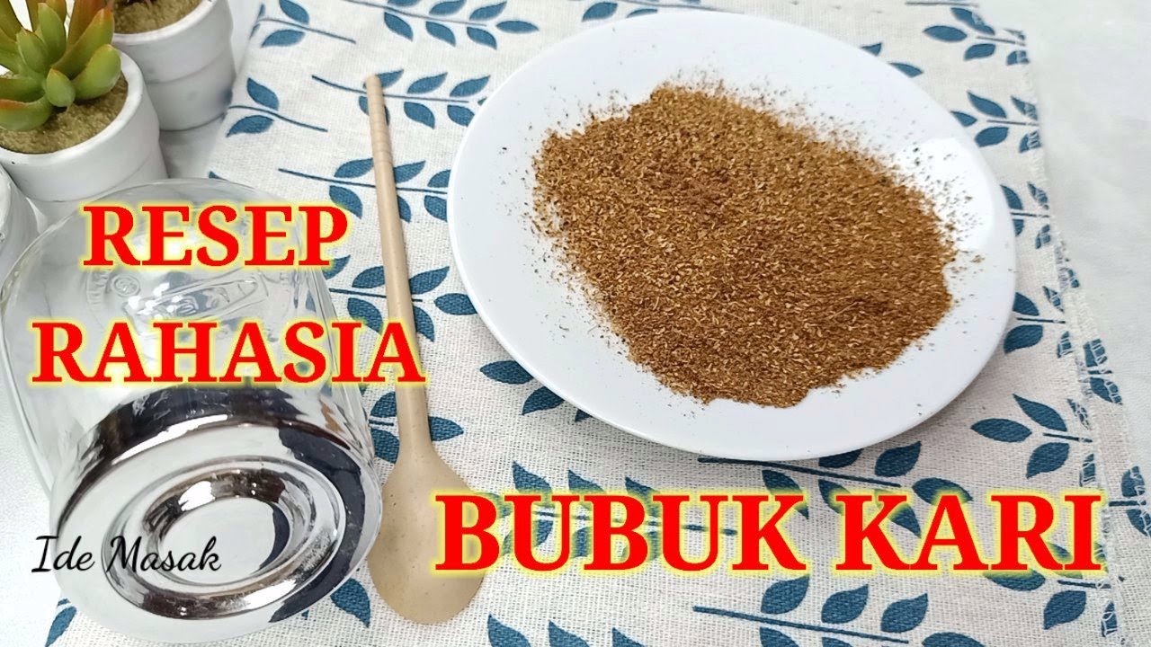 RESEP RAHASIA BUBUK KARI || bubuk kari serbaguna