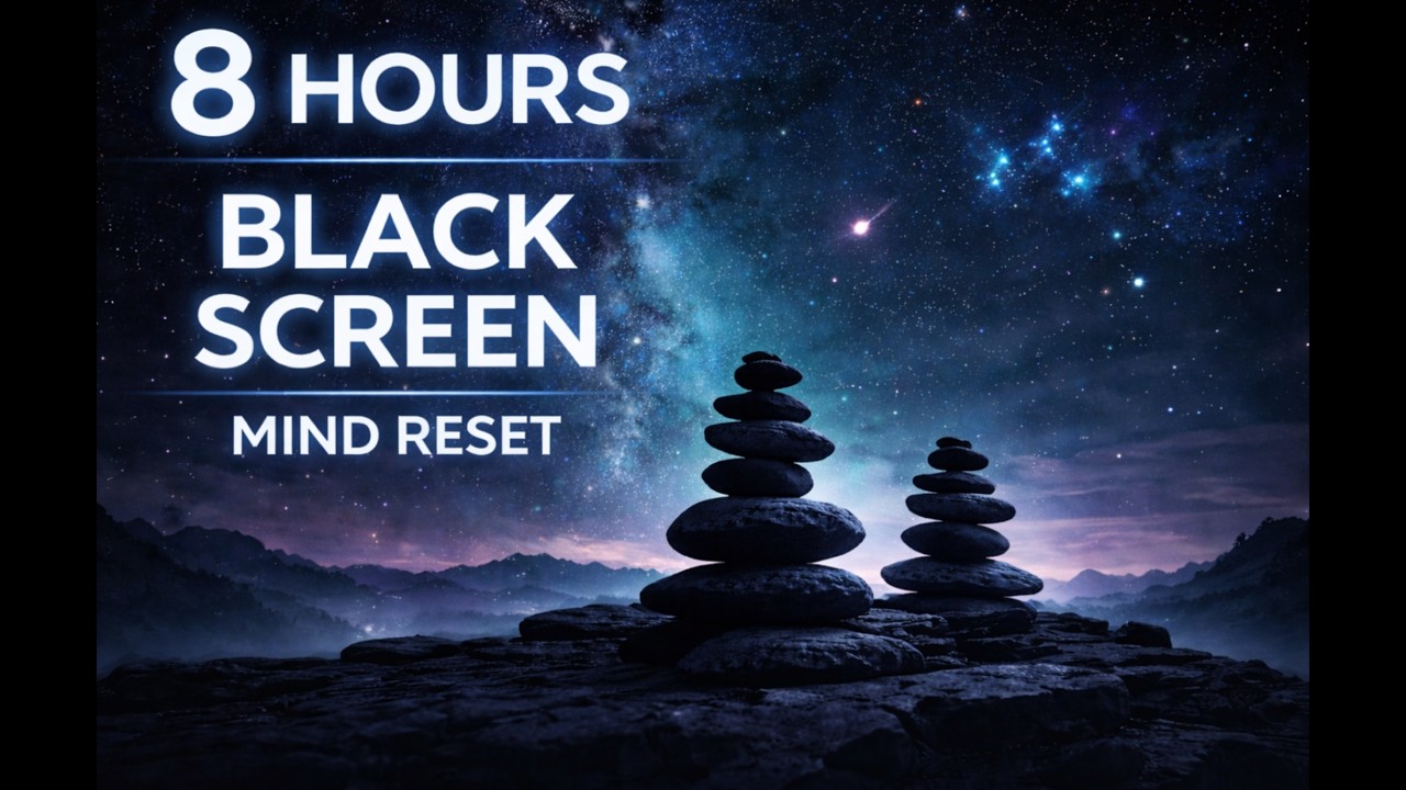 Total Mind Reset  8 Hours Black Screen Meditation for Anxiety