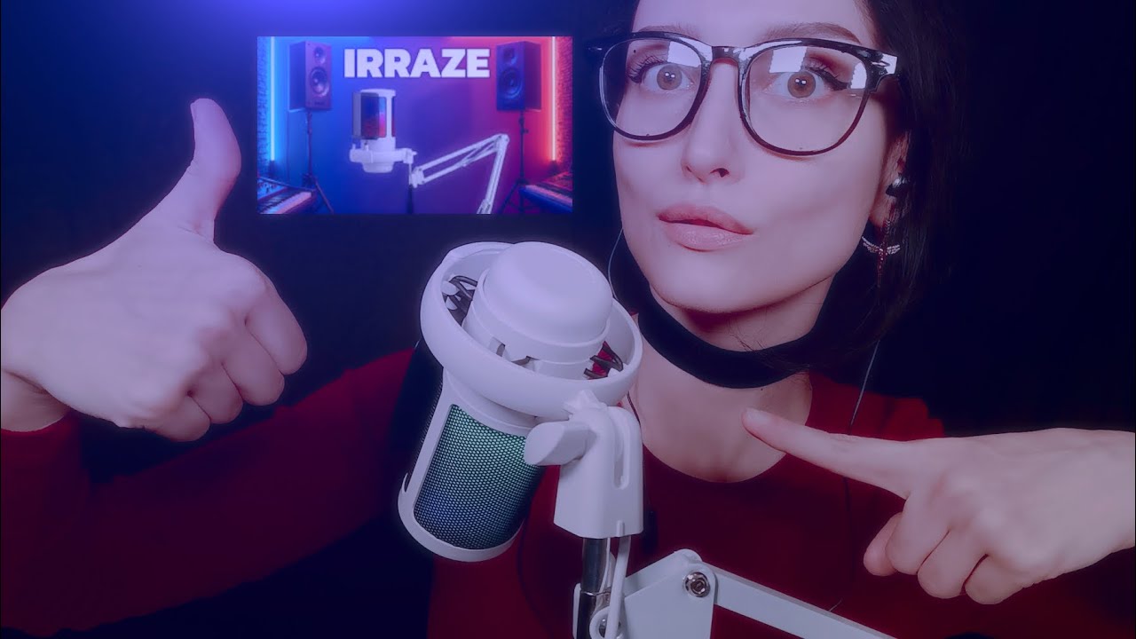 АСМР обзор бюджетного микрофона IRRAZE 🎙️😻
