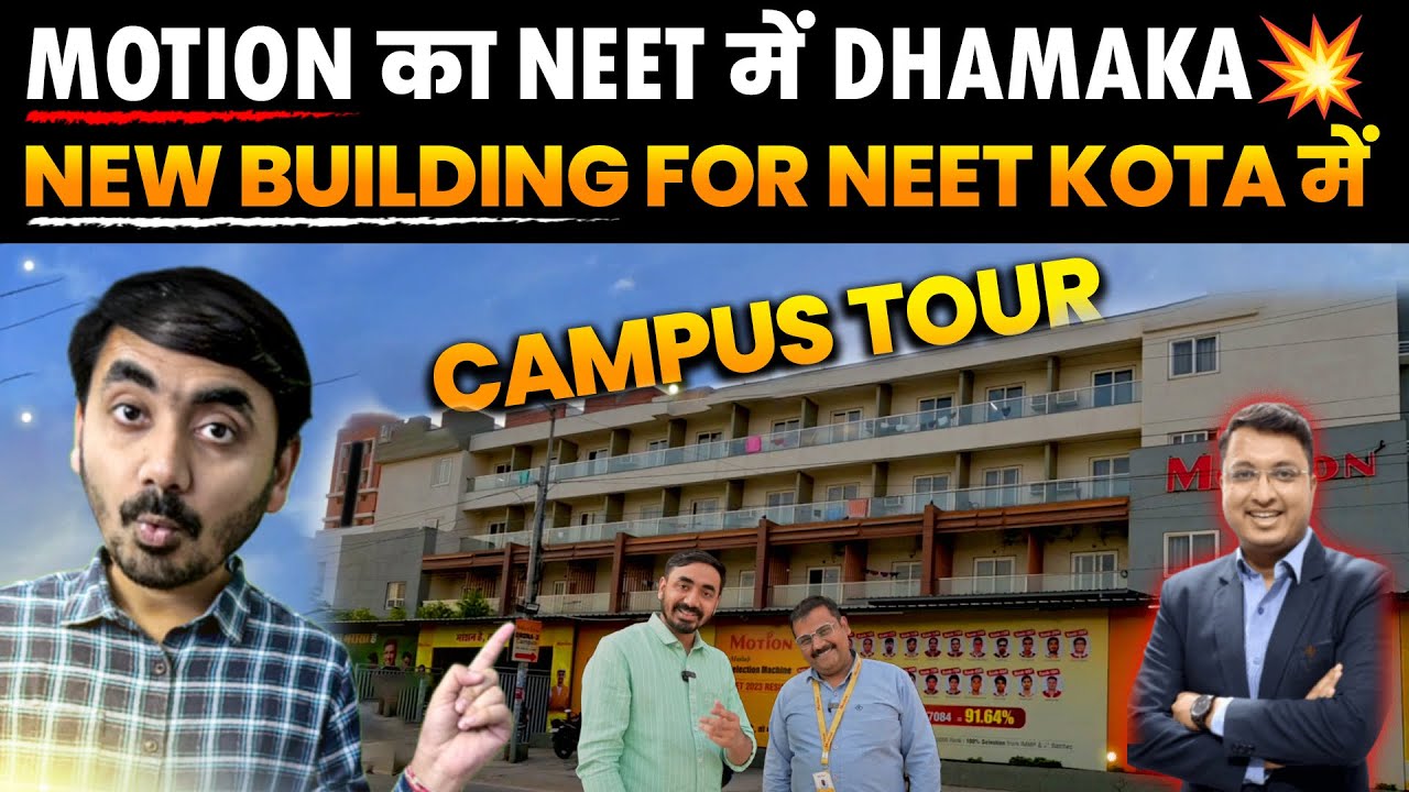 Motion New Building for NEET in Kota🔥| Campus Tour with AV Sir | Drona 3 | Admission, Batch & Fee✌️