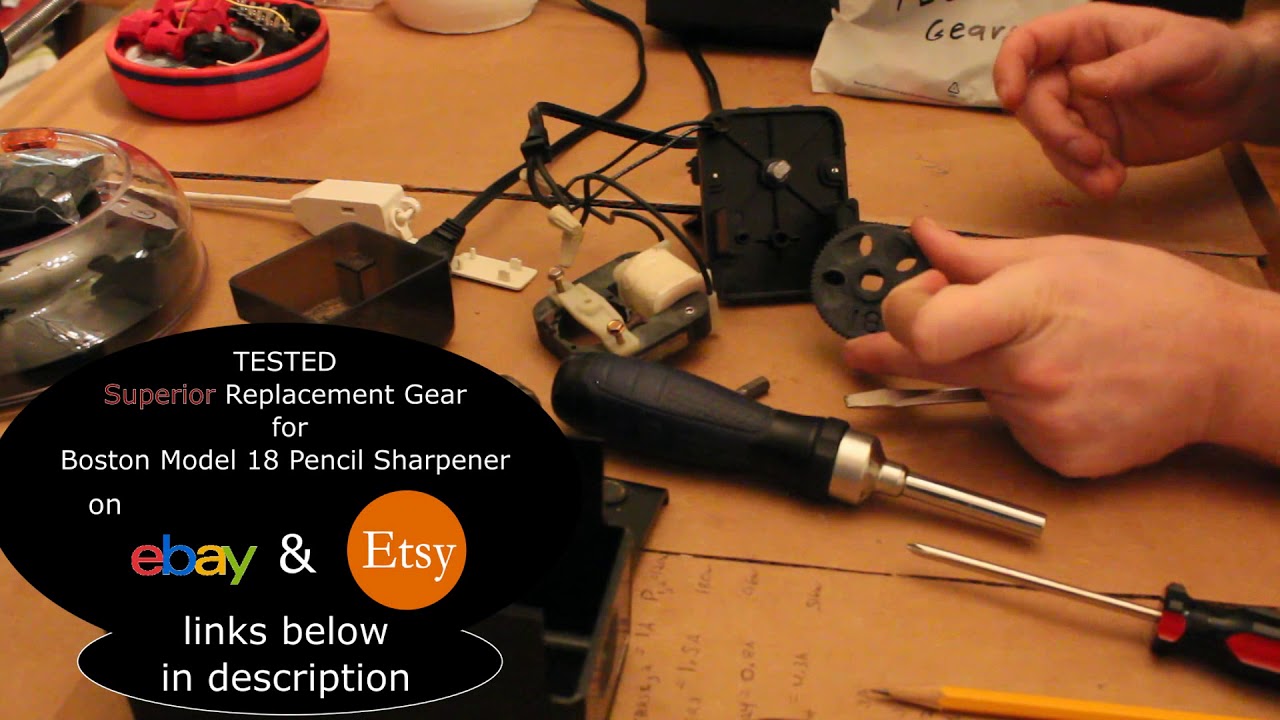 How To Fix a Boston Model 18 Pencil Sharpener (Gear Replacement)