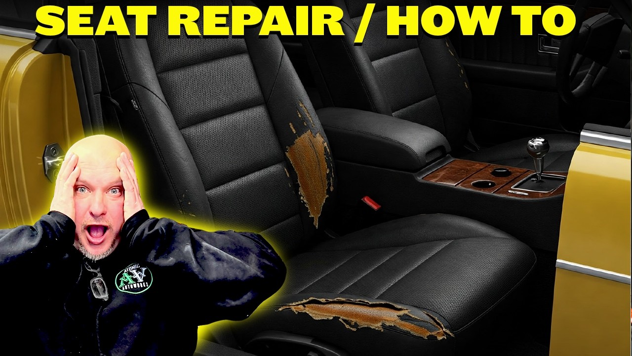 How to Repair a Ripped Car Seat | Full Step-by-Step Auto Upholstery Tutorial (Perforated Leather)