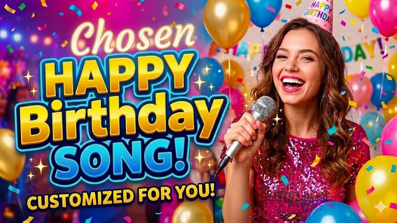 Happy Birthday Chosen!  Personalized Birthday Song