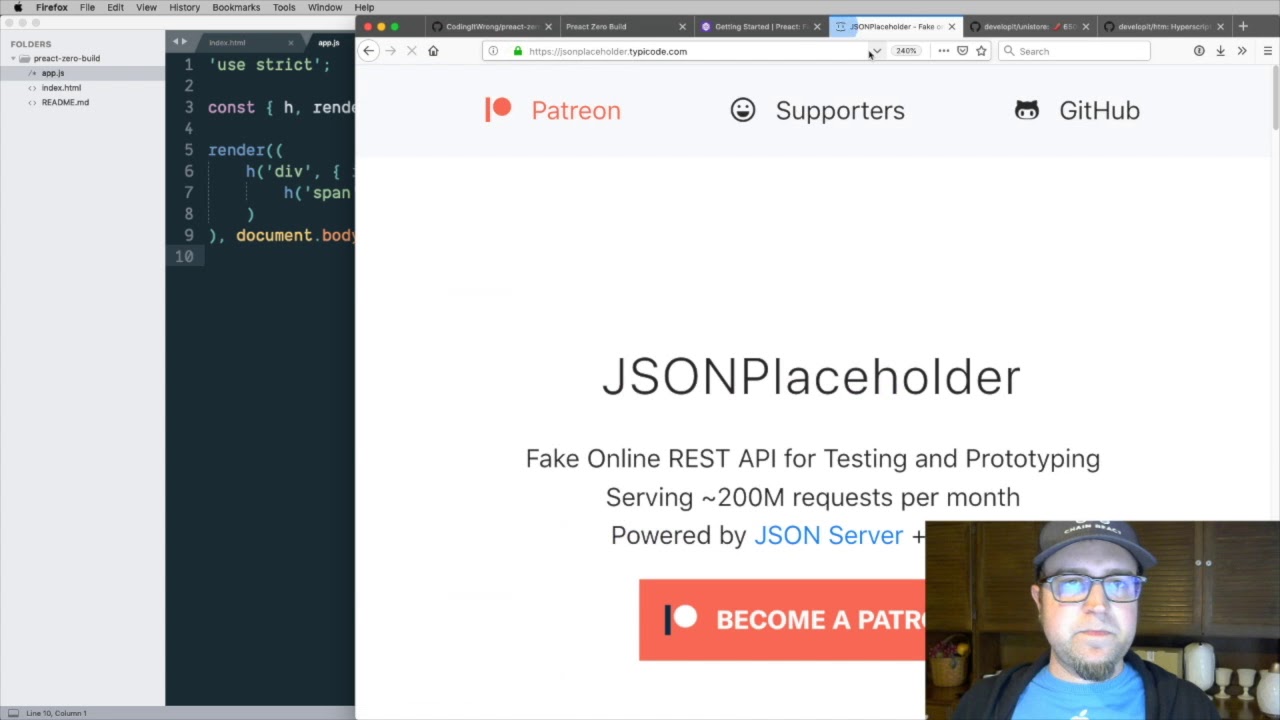 No-Build, Minimal-Dependency Webapps with Preact